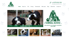 Desktop Screenshot of animalaunts.co.uk